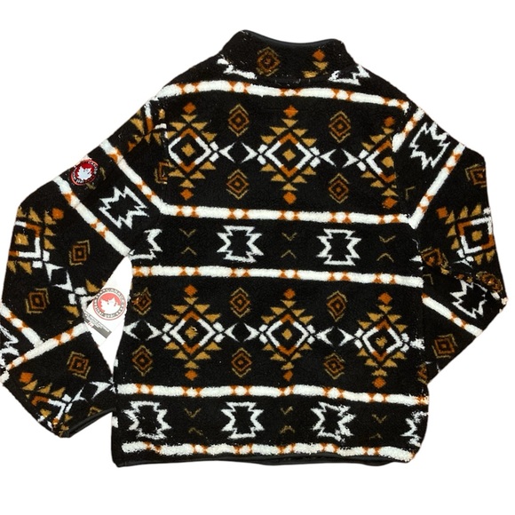 Canada Weather Gear NWT black patterned quarter zip jacket - Picture 6 of 11